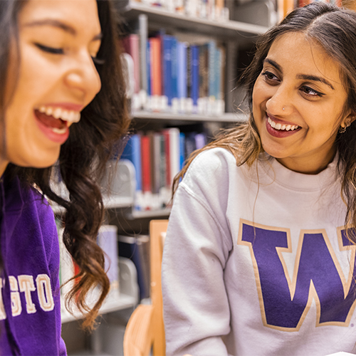 Two students talking