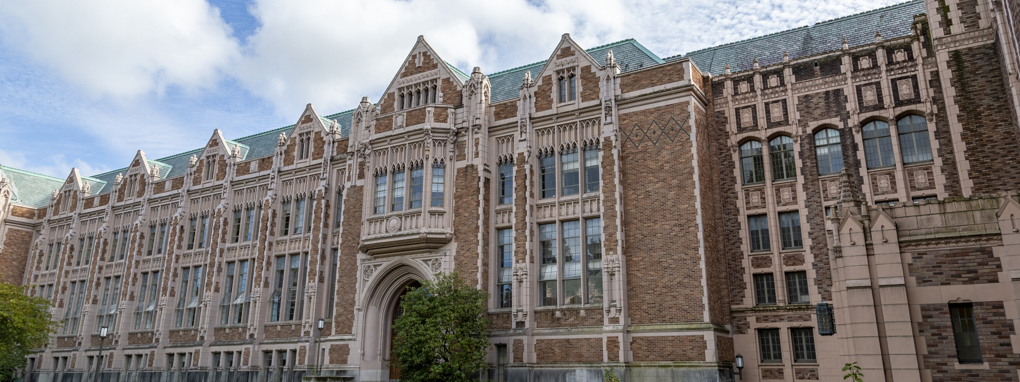 View of Smith Hall home of Geography Department at Seattle Campus UW