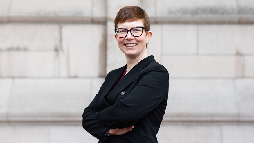 Stephanie Kerschbaum on the UW Seattle campus.