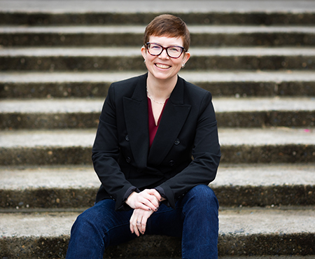 Stephanie Kerschbaum on the UW Seattle campus.