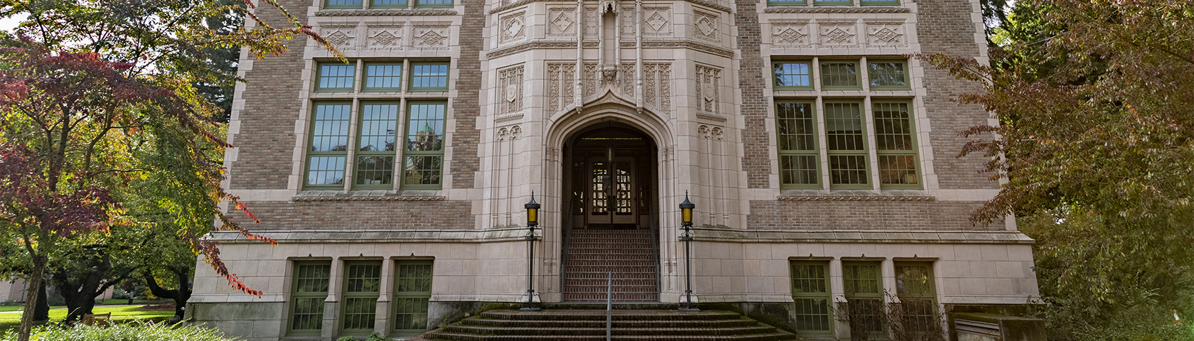 Front of UW brick building on quad