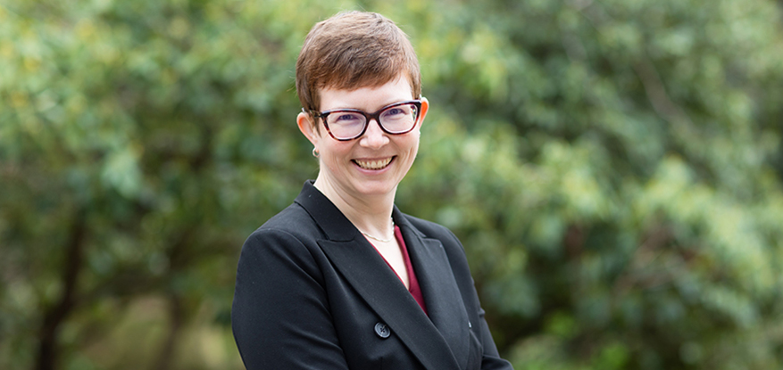 Stephanie Kerschbaum on the UW Seattle campus.