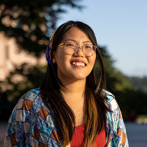 Simona Liao on the UW campus