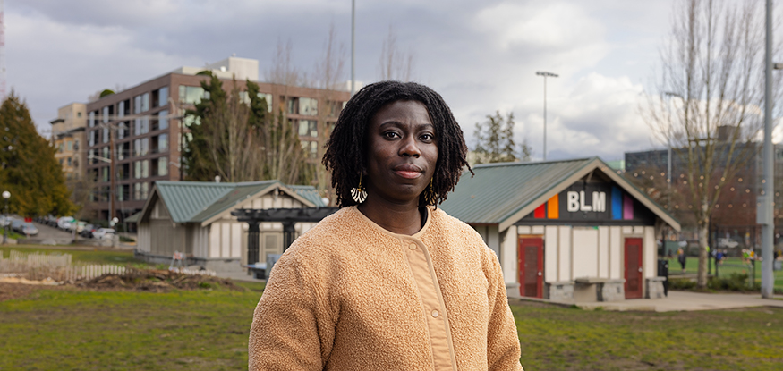 Nikki Yeboah in Cal Anderson Park