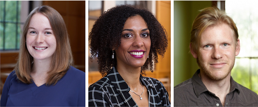 Headshots of Katie Hollenbach, Christina Sunardi, and Ted Poor