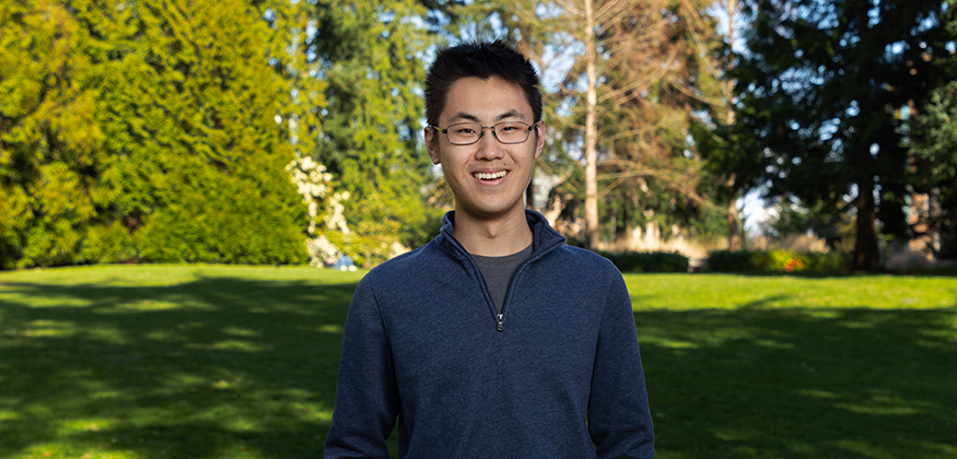 Phillip Meng on the UW campus