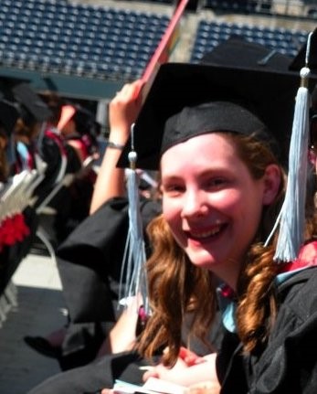 Heather at graduation