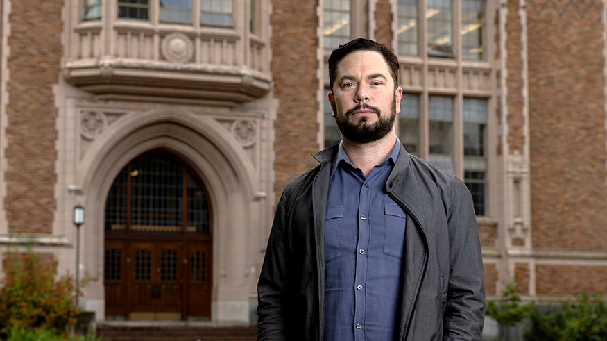 James Long on the UW campus