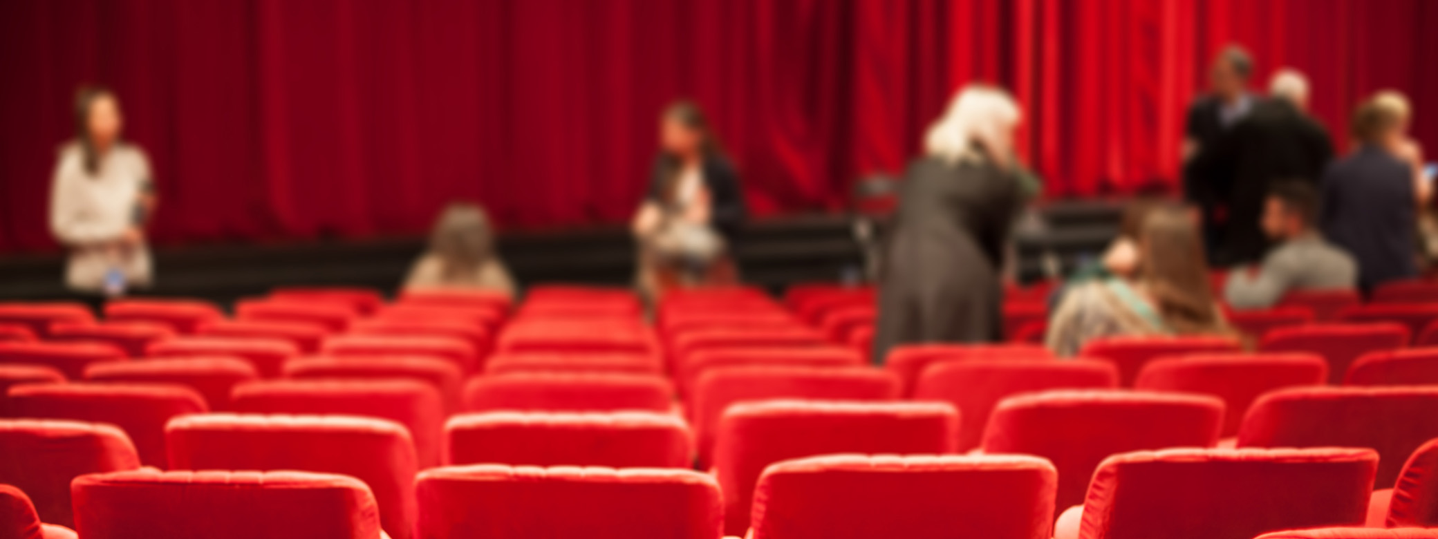 Red seats in a theater